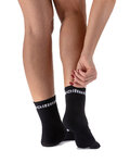 ALÉ Cyclingclassic socks - LOGO Q-SKIN  - white/black