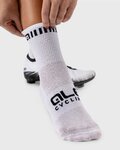 ALÉ Cyclingclassic socks - LOGO Q-SKIN  - white