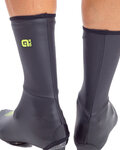 ALÉ Cycling shoe covers - RAIN - black/yellow