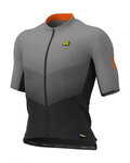 ALÉ Cycling short sleeve jersey - DELTA - grey/orange/black