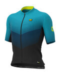 ALÉ Cycling short sleeve jersey - DELTA - black/blue/light blue