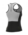 ALÉ Cycling sleeveless jersey - COLOR BLOCK LADY - white/black