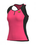 ALÉ Cycling sleeveless jersey - COLOR BLOCK LADY - pink