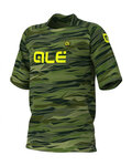 ALÉ Cycling short sleeve jersey - ROCK OFF ROAD - green