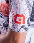 ALÉ Cycling short sleeve jersey - SKULL - white/red/black