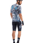ALÉ Cycling short sleeve jersey - SKULL - light blue/grey