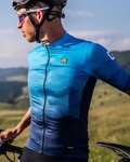 ALÉ Cycling short sleeve jersey - MAGNITUDE - light blue/blue