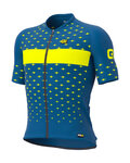 ALÉ Cycling short sleeve jersey - STARS - yellow/blue