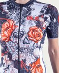 ALÉ Cycling short sleeve jersey - SKULL LADY - black