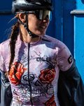 ALÉ Cycling short sleeve jersey - SKULL LADY - pink