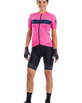 ALÉ Cycling short sleeve jersey - STARS LADY - pink