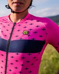 ALÉ Cycling short sleeve jersey - STARS LADY - pink