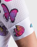 ALÉ Cycling short sleeve jersey - BUTTERFLY LADY - white