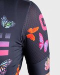 ALÉ Cycling short sleeve jersey - BUTTERFLY LADY - black