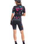 ALÉ Cycling short sleeve jersey - BUTTERFLY LADY - black