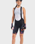 ALÉ Cycling bib shorts - BUTTERFLY LADY - black