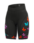 ALÉ Cycling shorts without bib - BUTTERFLY LADY - black