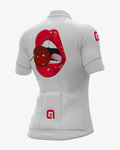 ALÉ Cycling short sleeve jersey and shorts - SMILE LADY - red/white