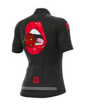 ALÉ Cycling short sleeve jersey and shorts - SMILE LADY - red/black