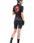ALÉ Cycling short sleeve jersey - SMILE LADY - black