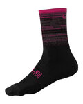 ALÉ Cyclingclassic socks - SCANNER - pink/black