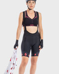 ALÉ Cycling bib shorts - SMILE LADY - black