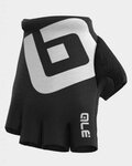 ALÉ Cycling fingerless gloves - AIR - white/black