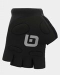 ALÉ Cycling fingerless gloves - AIR - white/black