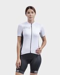 ALÉ Cycling short sleeve jersey - COLOR BLOCK LADY - white