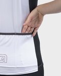 ALÉ Cycling short sleeve jersey - COLOR BLOCK LADY - white