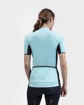 ALÉ Cycling short sleeve jersey - COLOR BLOCK LADY - light blue