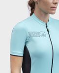 ALÉ Cycling short sleeve jersey - COLOR BLOCK LADY - light blue