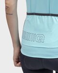 ALÉ Cycling short sleeve jersey - COLOR BLOCK LADY - light blue