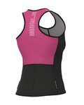 ALÉ Cycling sleeveless jersey - COLOR BLOCK LADY - pink/black