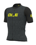 ALÉ Cycling short sleeve jersey - CROSS - black/yellow