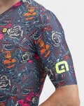 ALÉ Cycling short sleeve jersey - PR-R TATTOO - red/grey/yellow/orange/pink/blue/black