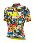 ALÉ Cycling short sleeve jersey - PR-R KENYA - black/blue/yellow/orange/green