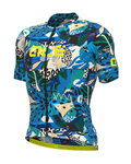 ALÉ Cycling short sleeve jersey - PR-R KENYA - yellow/black/beige/blue/light blue/green