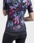 ALÉ Cycling short sleeve jersey - PR-S GARDEN LADY - black/blue/pink
