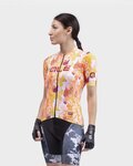 ALÉ Cycling short sleeve jersey - PR-R AMAZZONIA LADY - bordeaux/red/orange/white/yellow