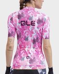 ALÉ Cycling short sleeve jersey and shorts - PR-R AMAZZONIA LADY - white/pink/bordeaux/black