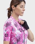 ALÉ Cycling short sleeve jersey - PR-R AMAZZONIA LADY - white/pink