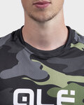 ALÉ Cycling short sleeve jersey - STAIN OFF ROAD MTB - green/grey/black
