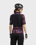 ALÉ Cycling short sleeve jersey - WOODLAND GRAVEL LADY - pink/purple/black