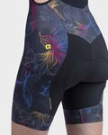 ALÉ Cycling bib shorts - SOLID CHIOS LADY - black/blue/yellow/pink