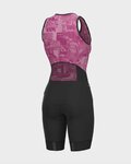ALÉ Cycling bib shorts - VELOCITY INTEGR LADY - black/pink