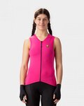 ALÉ Cycling sleeveless jersey - COLOR BLOCK LADY - pink