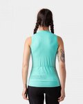 ALÉ Cycling sleeveless jersey - COLOR BLOCK LADY - light blue