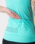 ALÉ Cycling sleeveless jersey - COLOR BLOCK LADY - light blue