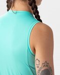ALÉ Cycling sleeveless jersey - COLOR BLOCK LADY - light blue
